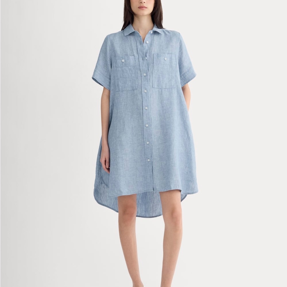 Everlane The Daytripper Dress in Cotton Chambray S